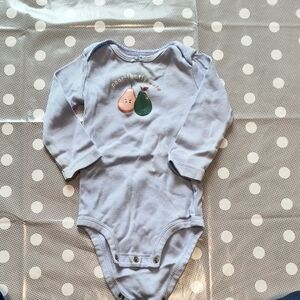 Pearfect Pair Blue Baby Onesie